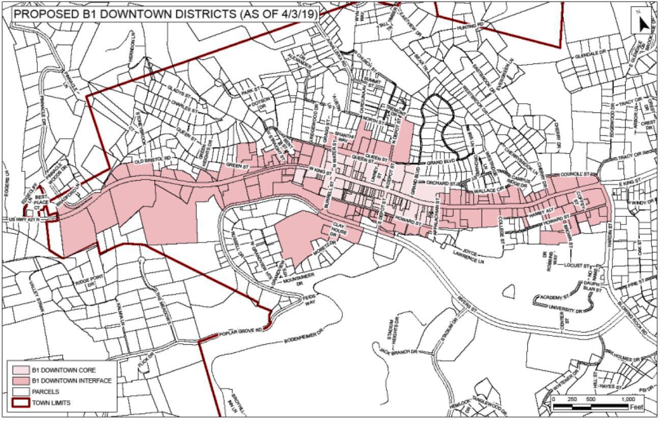Downtown Core and Downtown Interface Districts